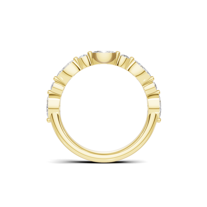 Marquise Alternating Stones Ring