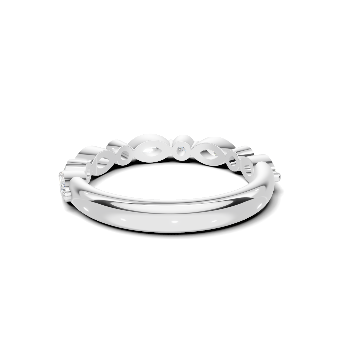 Marquise Alternating Stones Ring