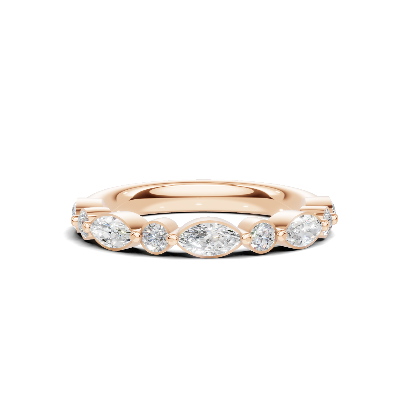 Marquise Alternating Stones Ring