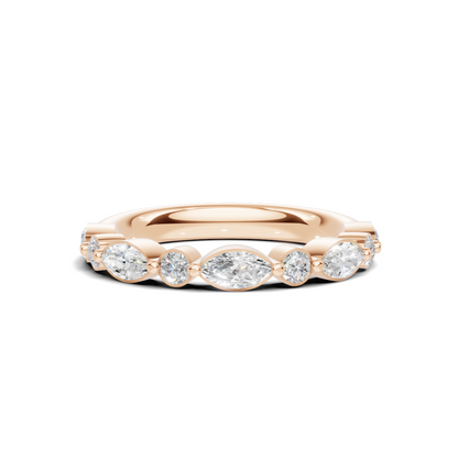 Marquise Alternating Stones Ring