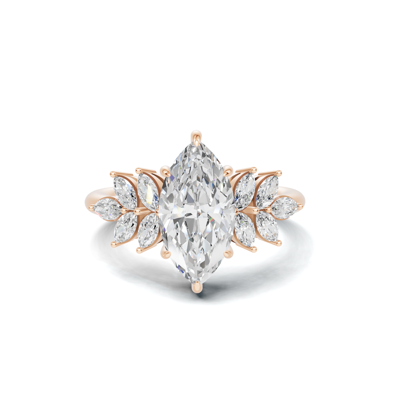 Marquise Cluster Ring