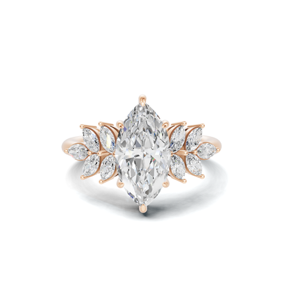 Marquise Cluster Ring