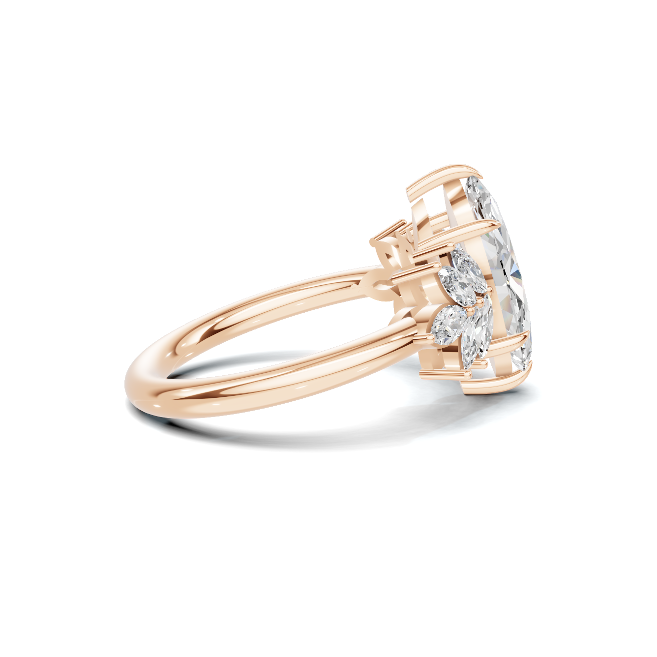 Marquise Cluster Ring