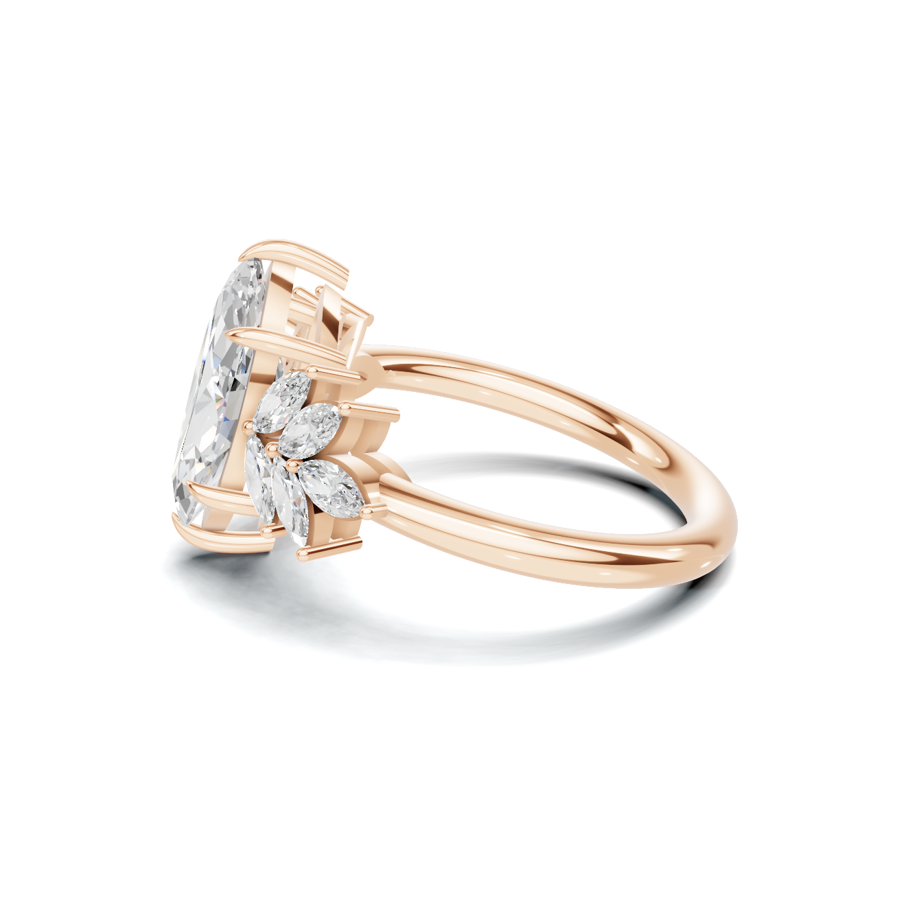 Marquise Cluster Ring