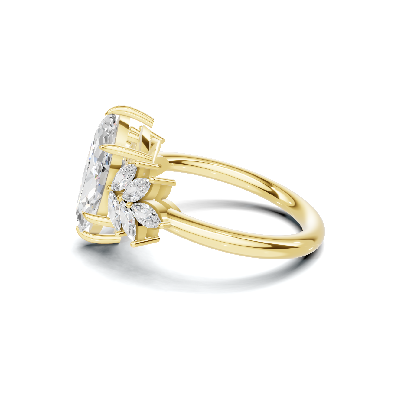 Marquise Cluster Ring