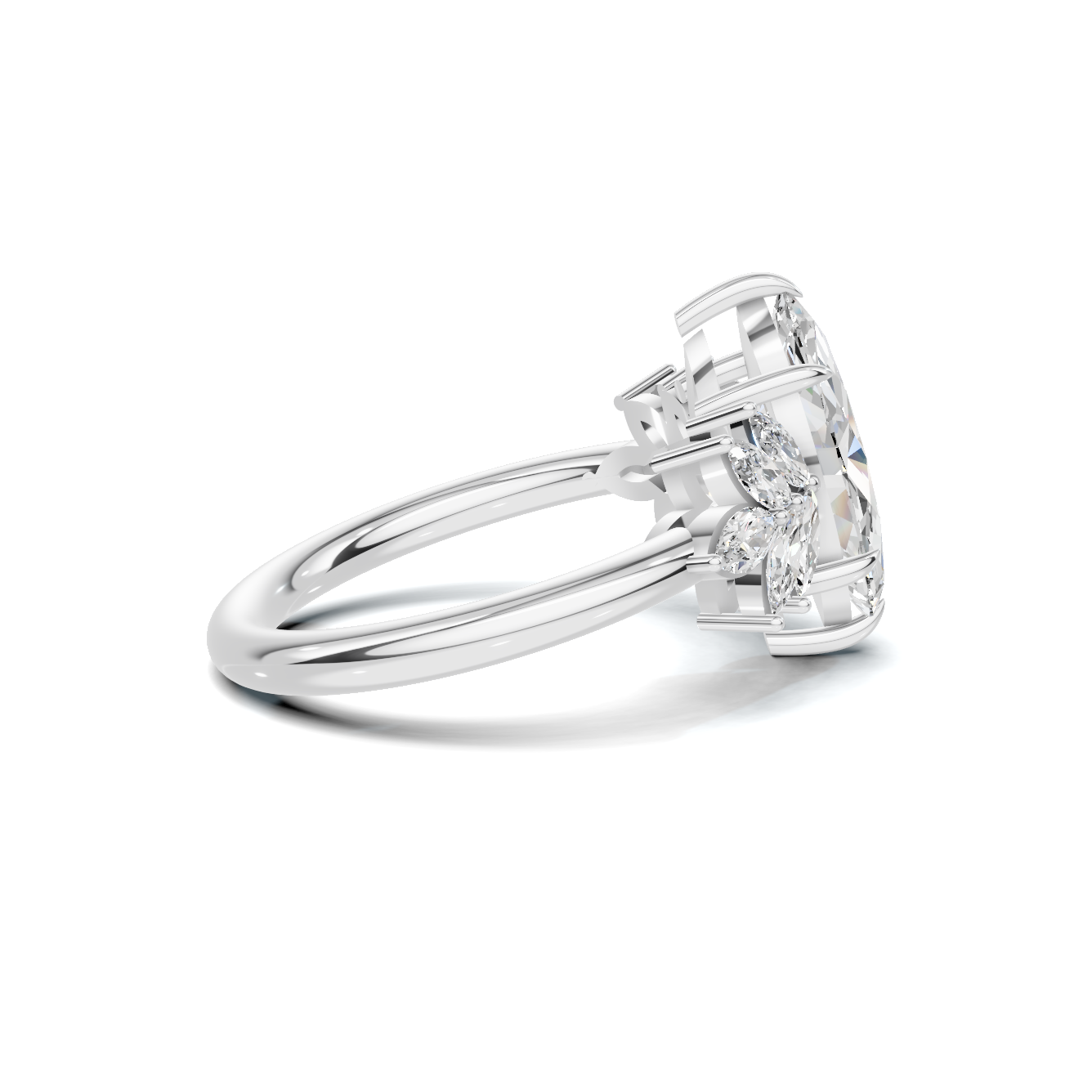 Marquise Cluster Ring