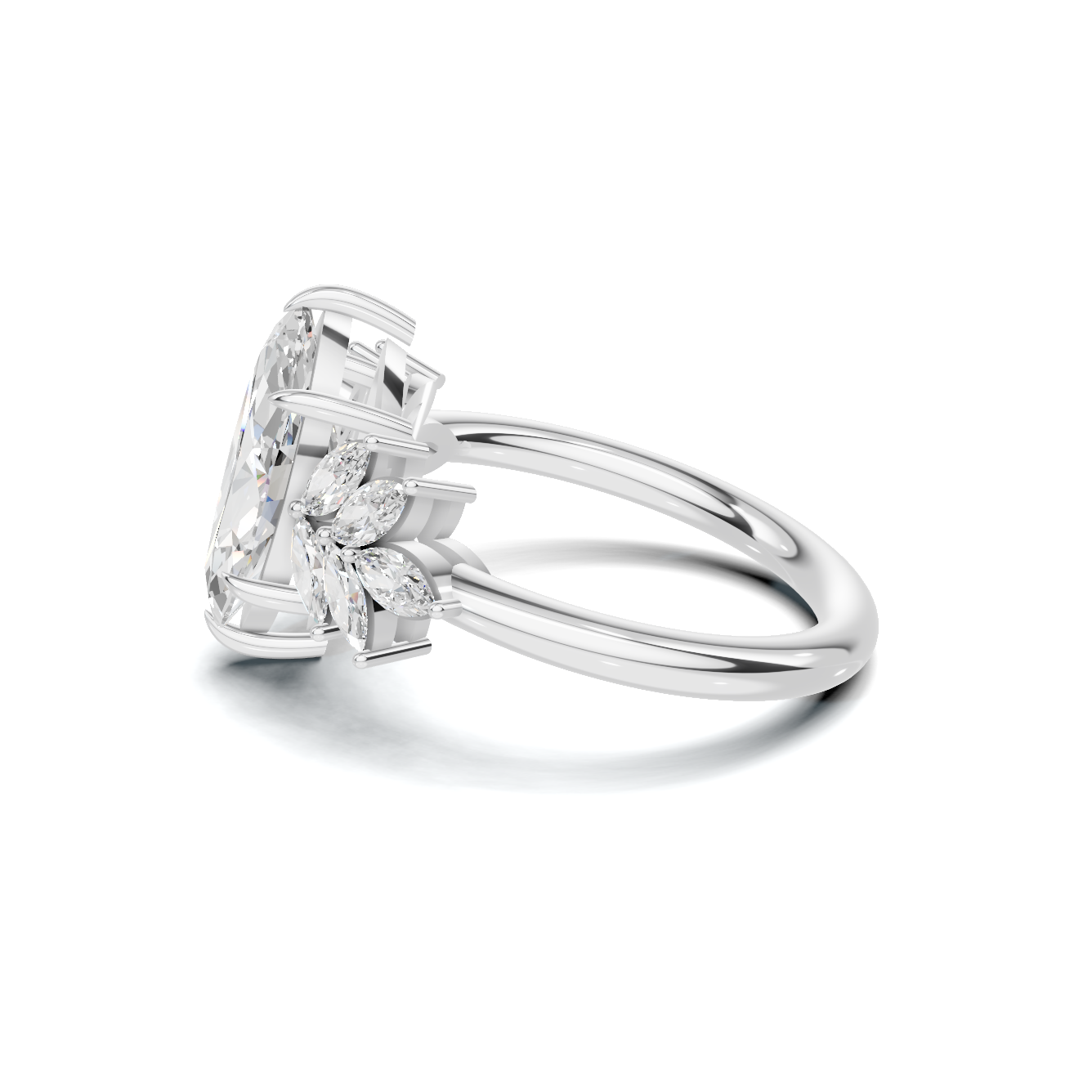 Marquise Cluster Ring
