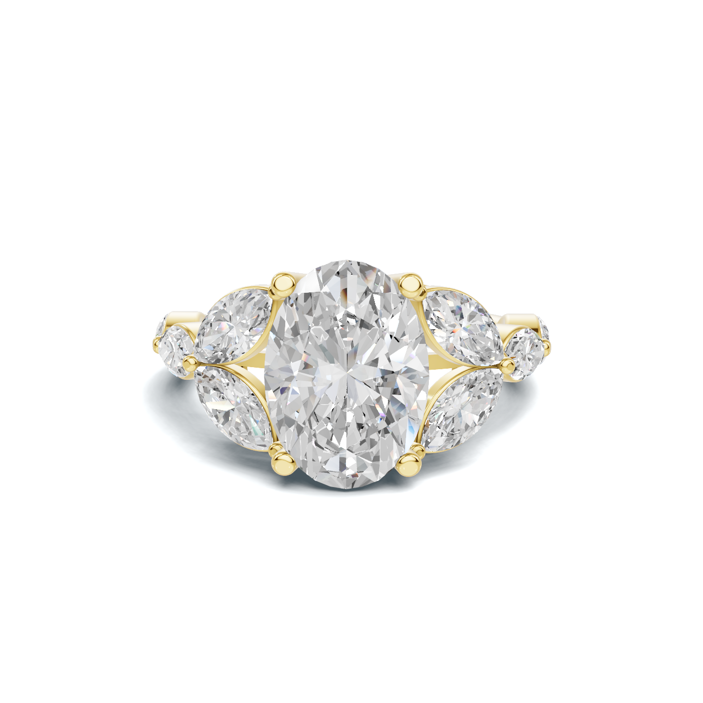 Marquise Cluster Statement Ring