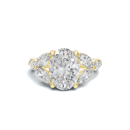 Marquise Cluster Statement Ring