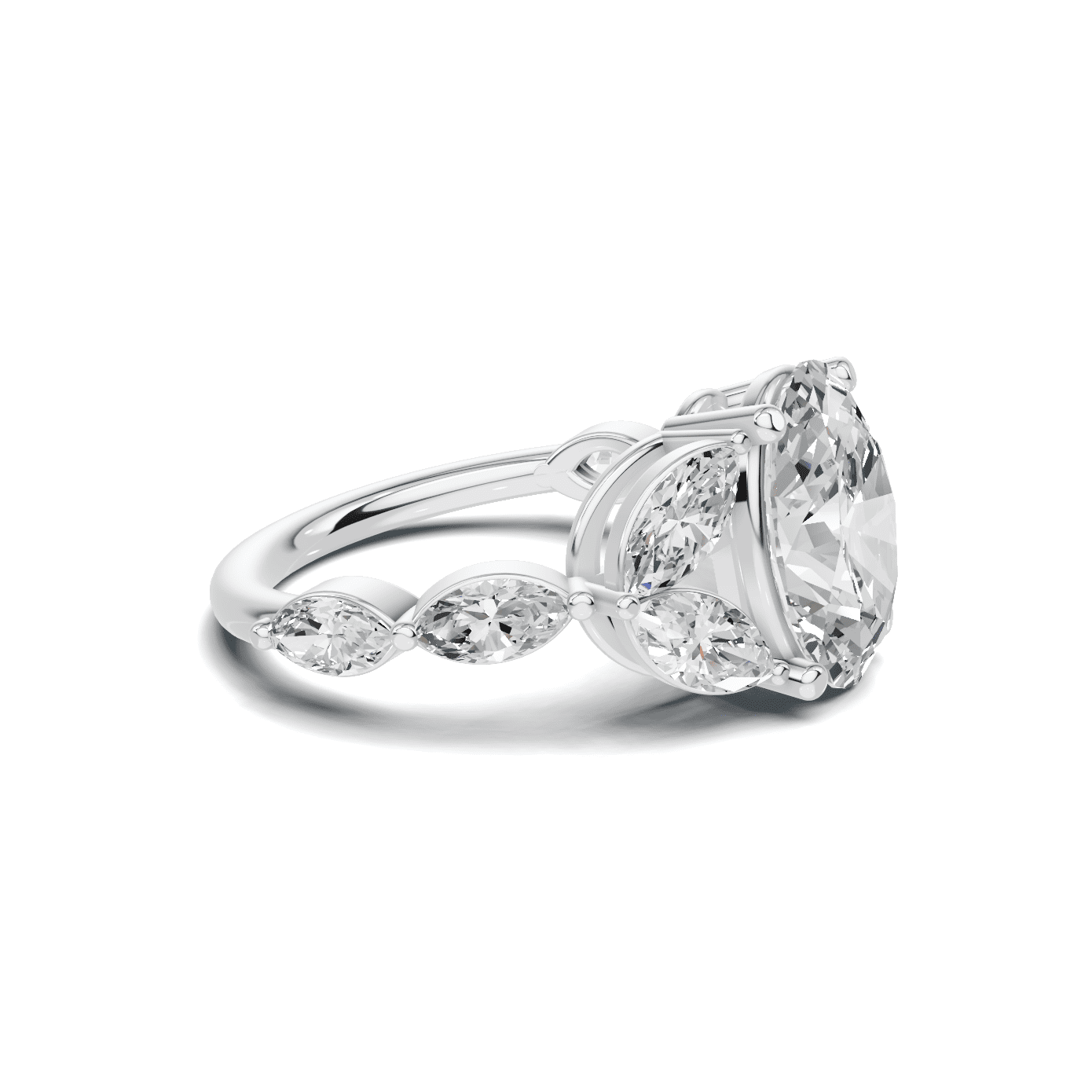 Marquise Cluster Statement Ring