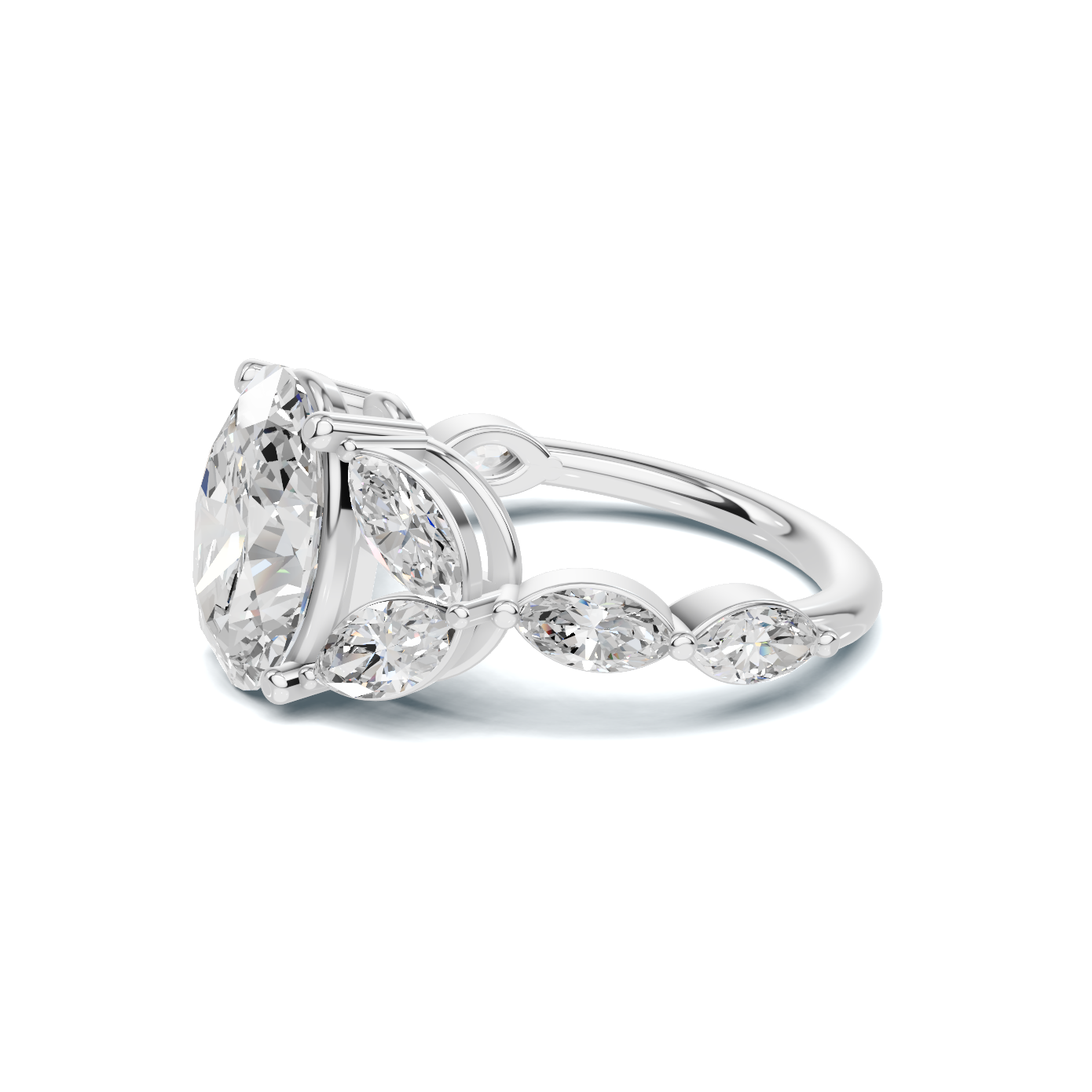 Marquise Cluster Statement Ring