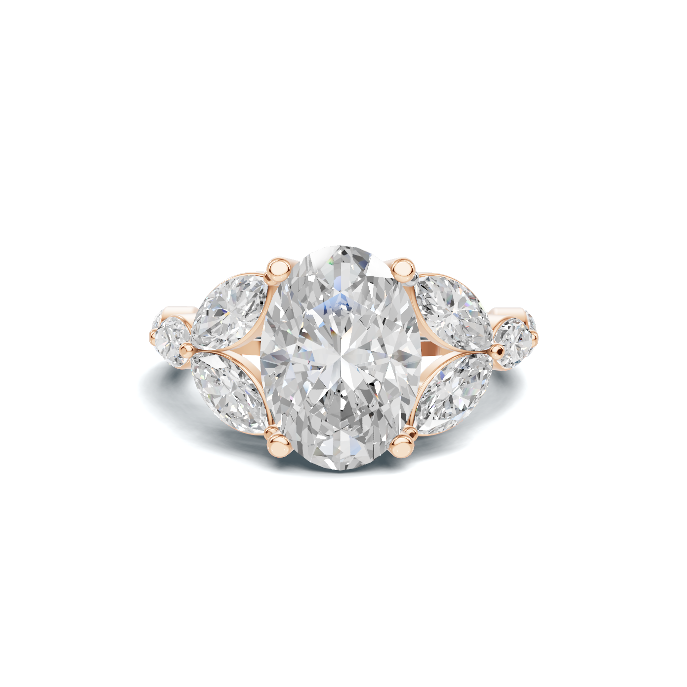Marquise Cluster Statement Ring