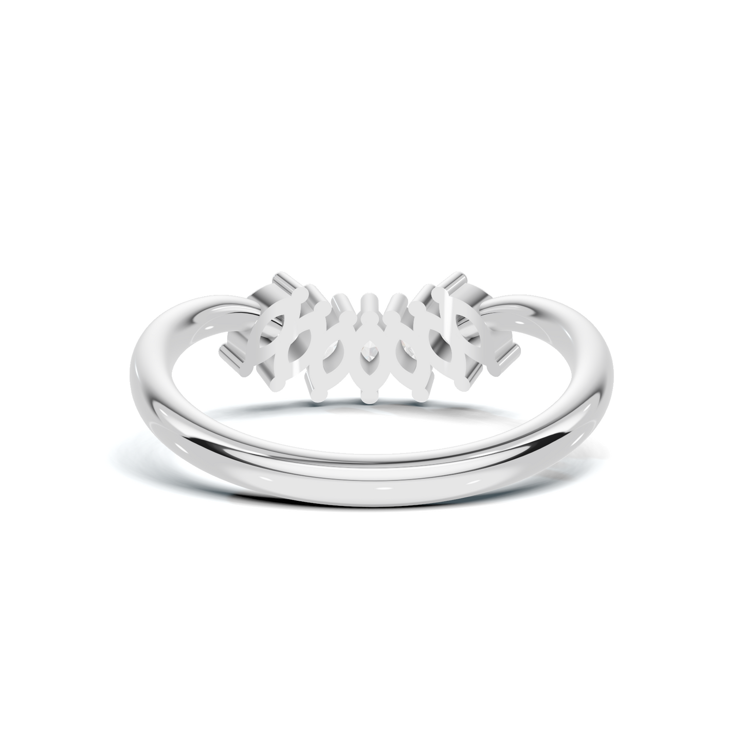 Marquise Fan Curved Ring