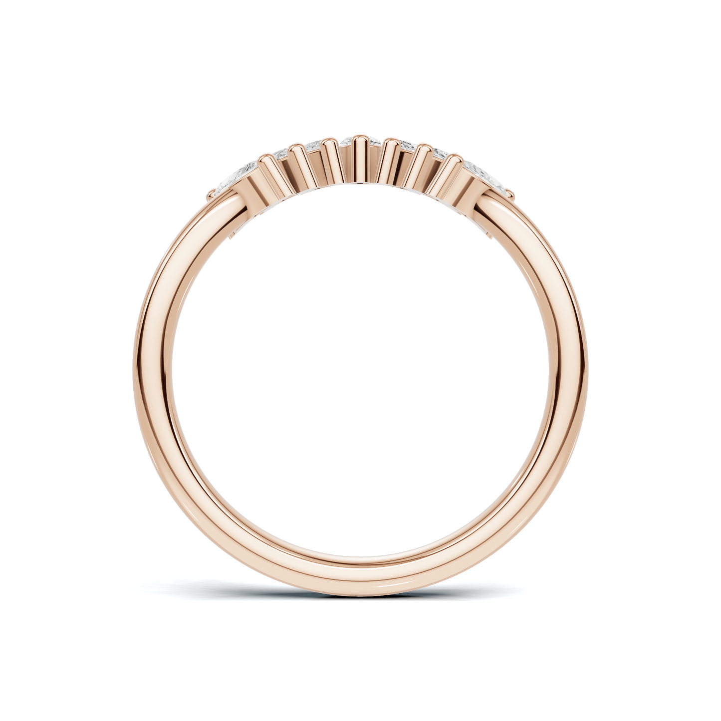 Marquise Fan Curved Ring