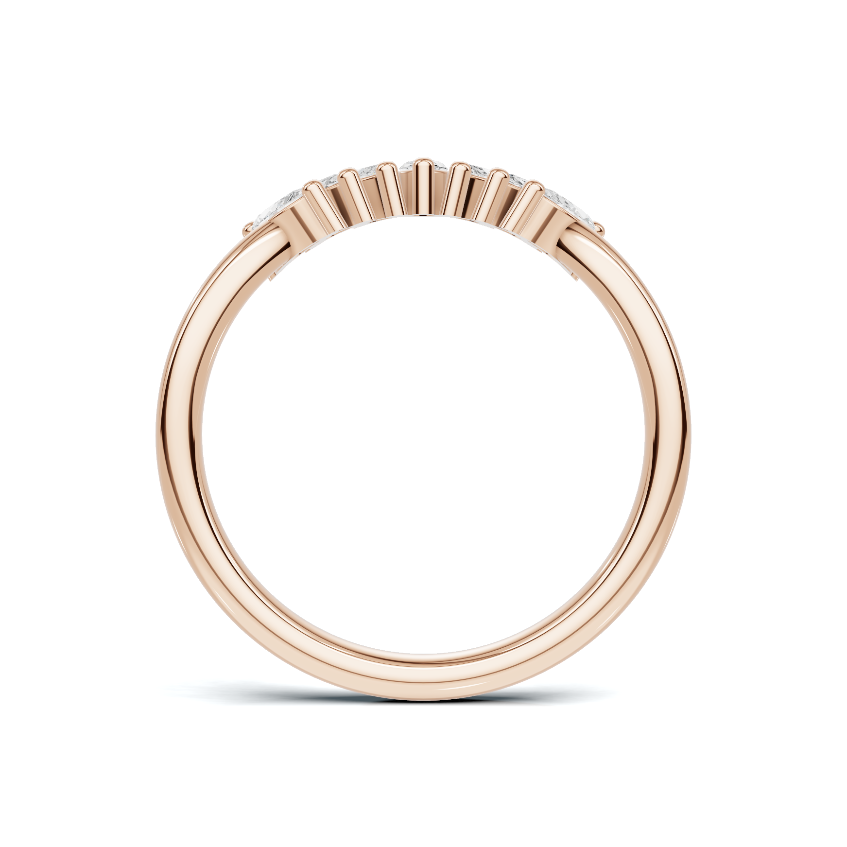 Marquise Fan Curved Ring