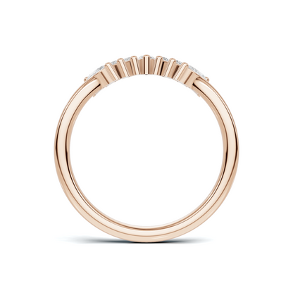 Marquise Fan Curved Ring