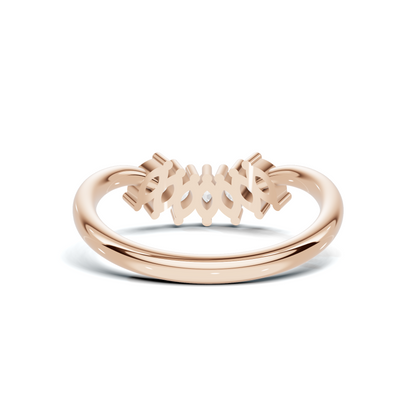 Marquise Fan Curved Ring