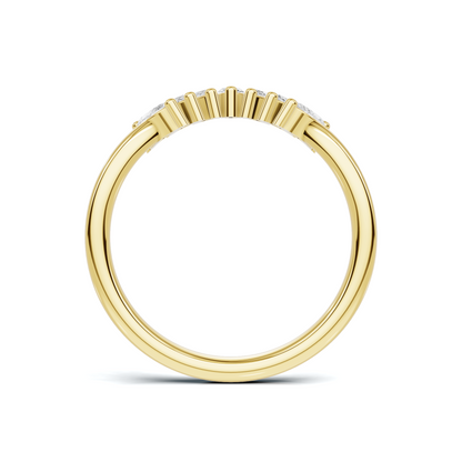 Marquise Fan Curved Ring