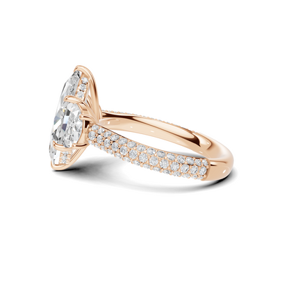 Marquise Half Moon Ring