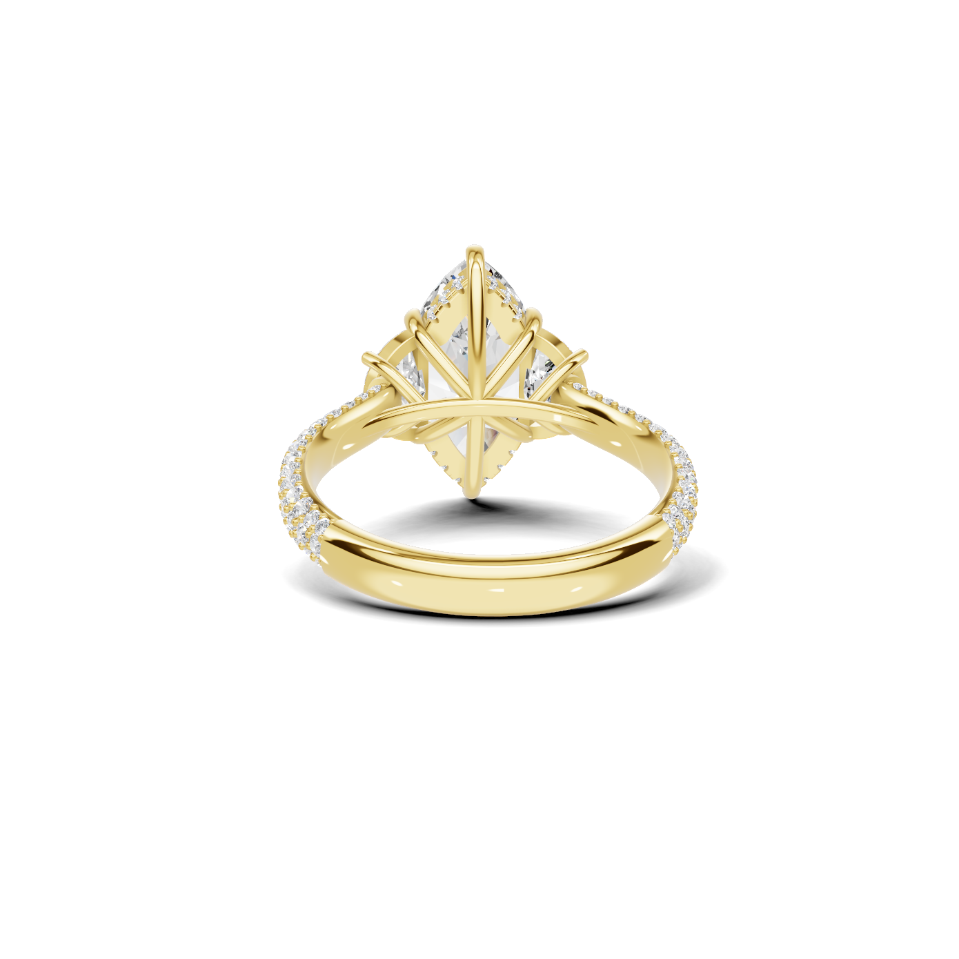 Marquise Half Moon Ring