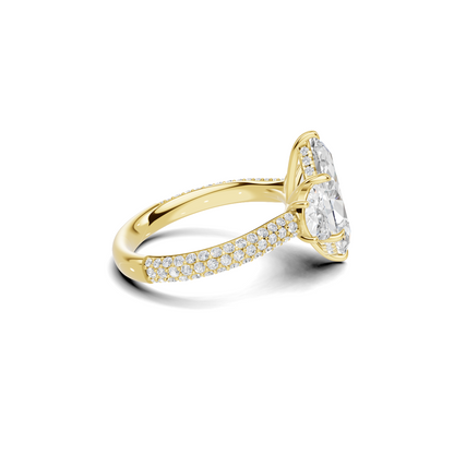 Marquise Half Moon Ring