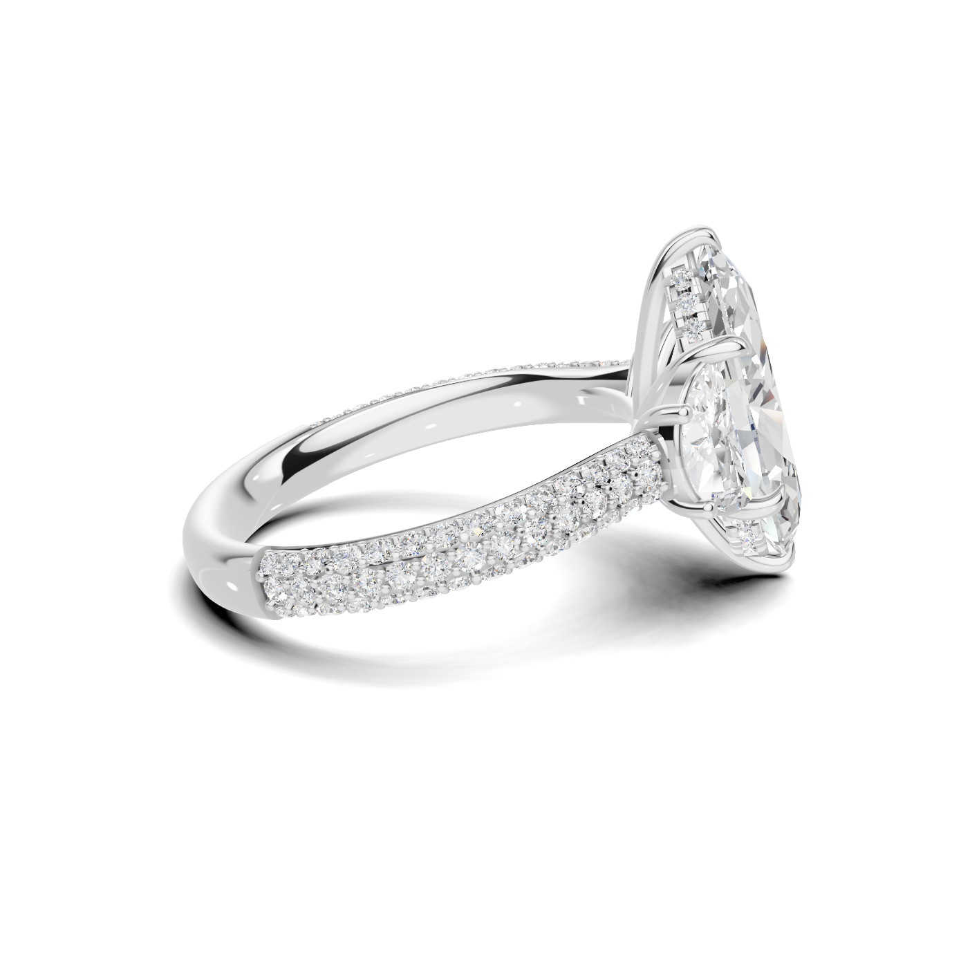Marquise Half Moon Ring