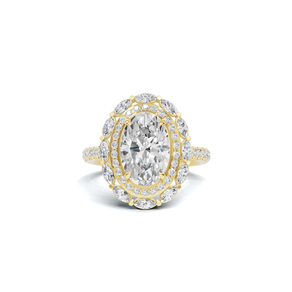 Marquise Halo Ring