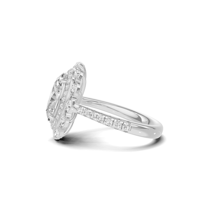 Marquise Halo Ring