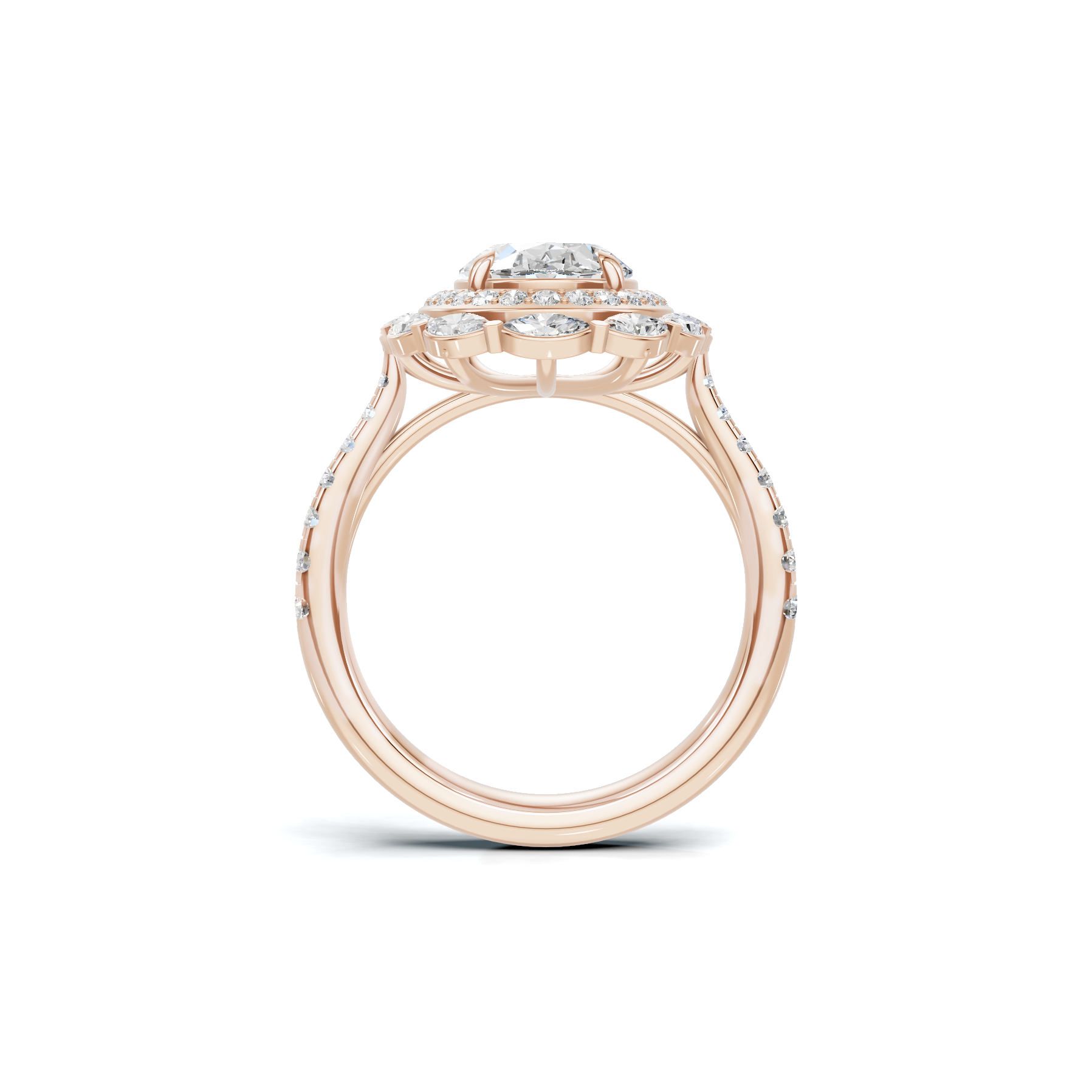 Marquise Halo Ring