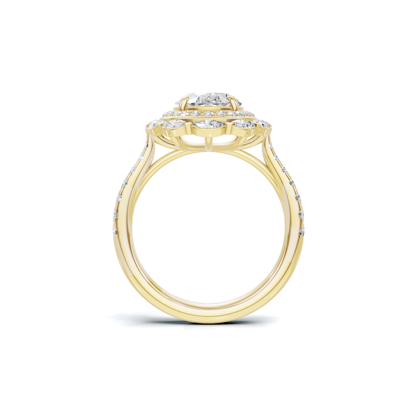 Marquise Halo Ring