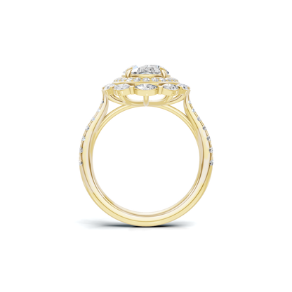 Marquise Halo Ring