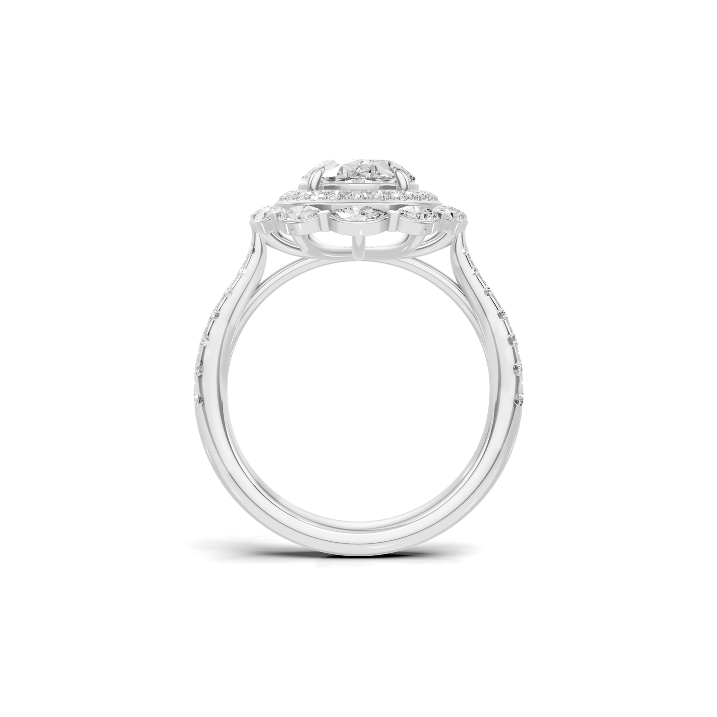 Marquise Halo Ring