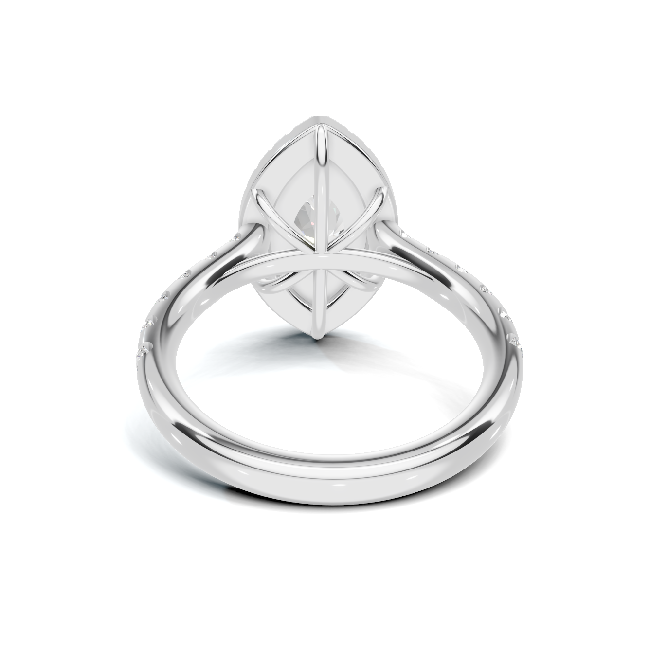 Marquise Halo Statement Ring