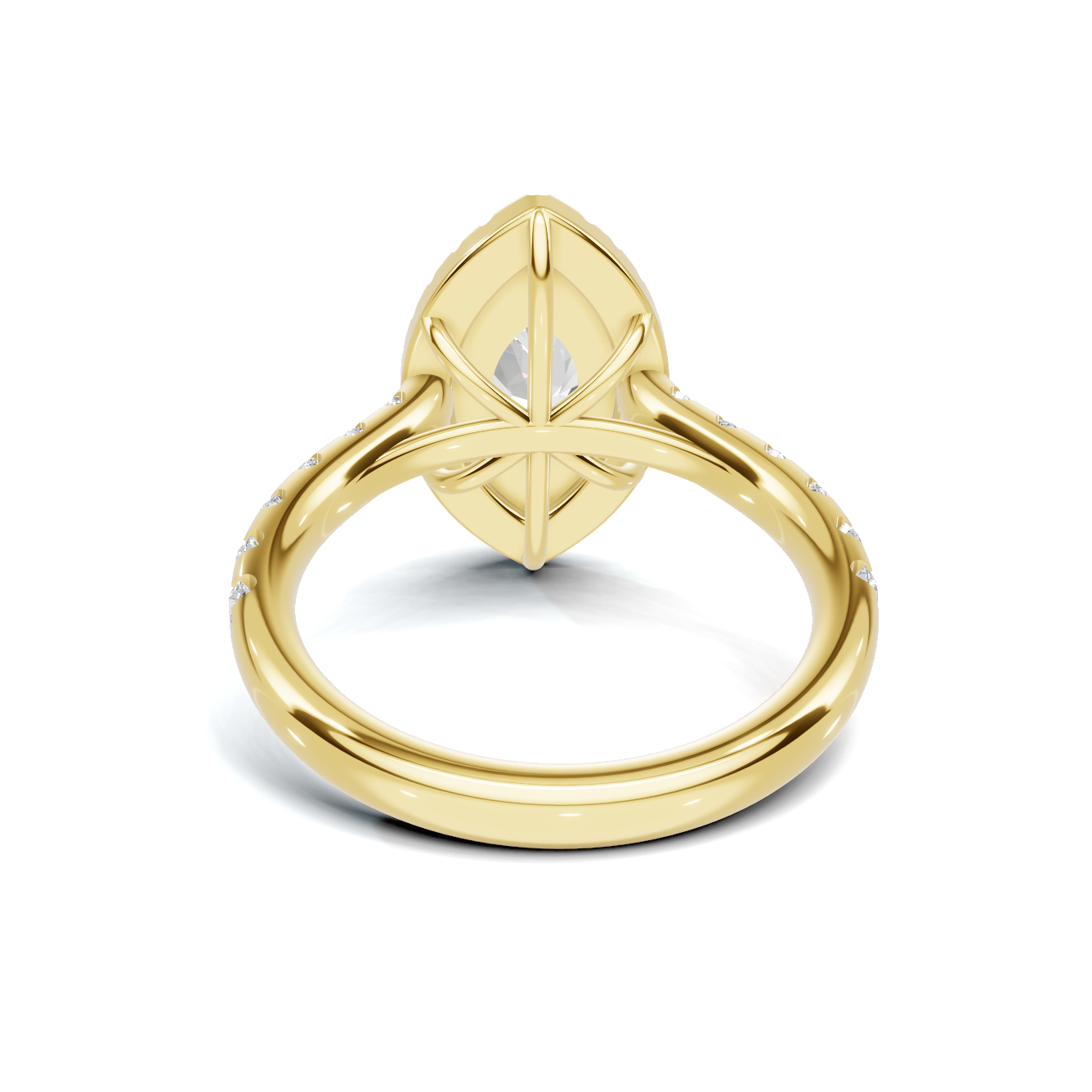 Marquise Halo Statement Ring