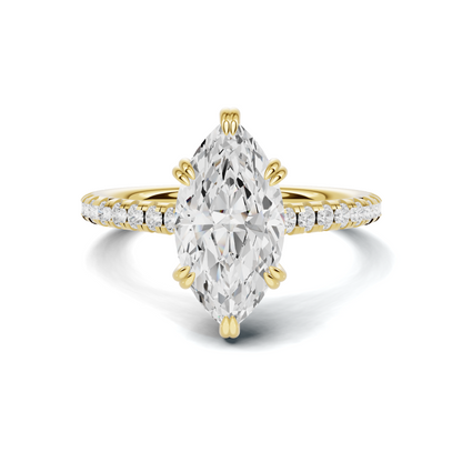 Marquise Pave Accented Ring