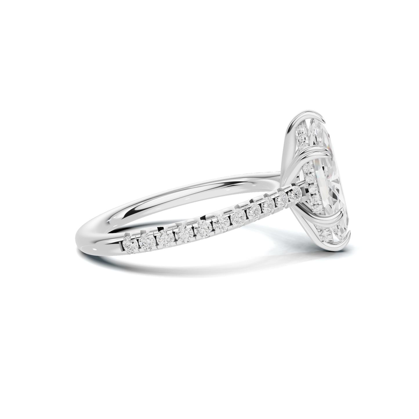 Marquise Pave Accented Ring