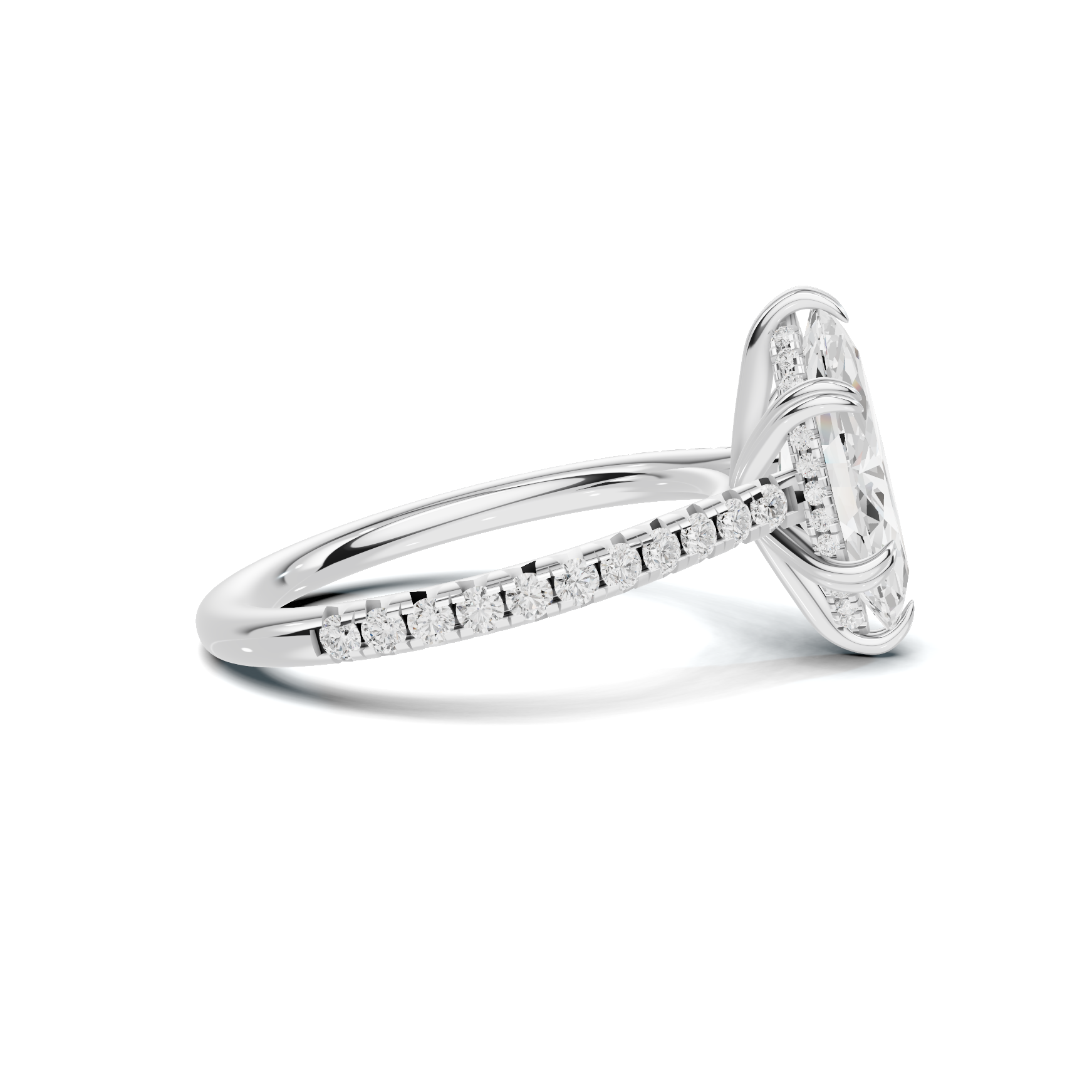 Marquise Pave Accented Ring