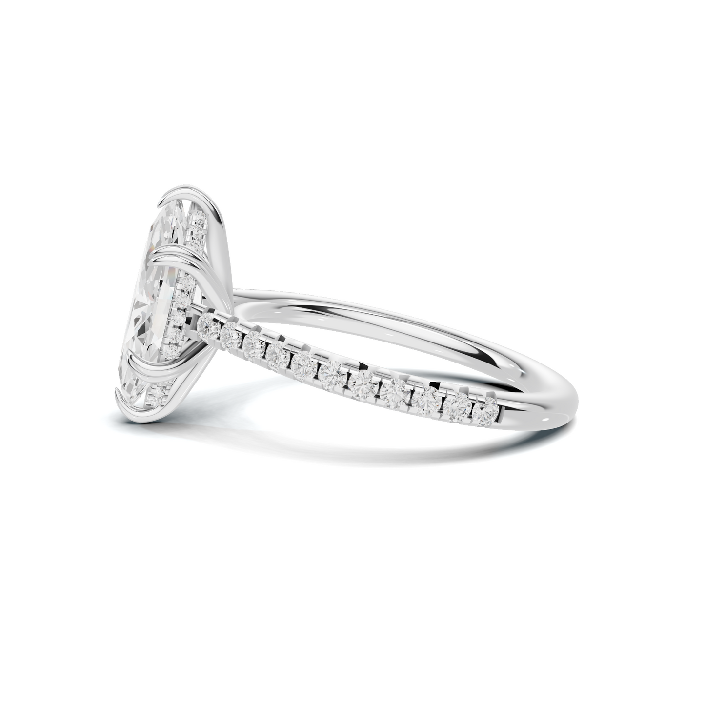 Marquise Pave Accented Ring