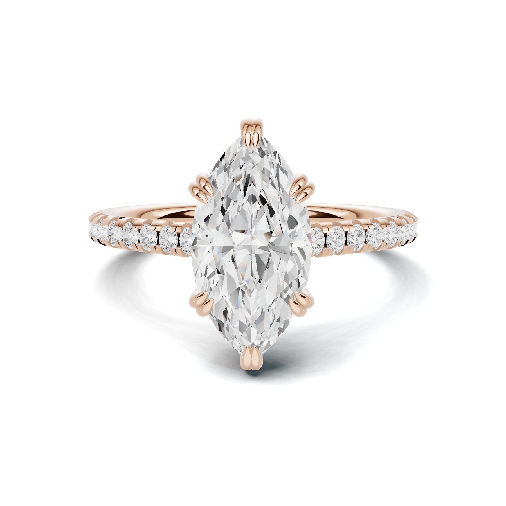 Marquise Pave Accented Ring