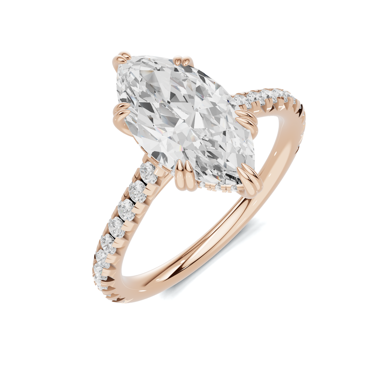 Marquise Pave Accented Ring