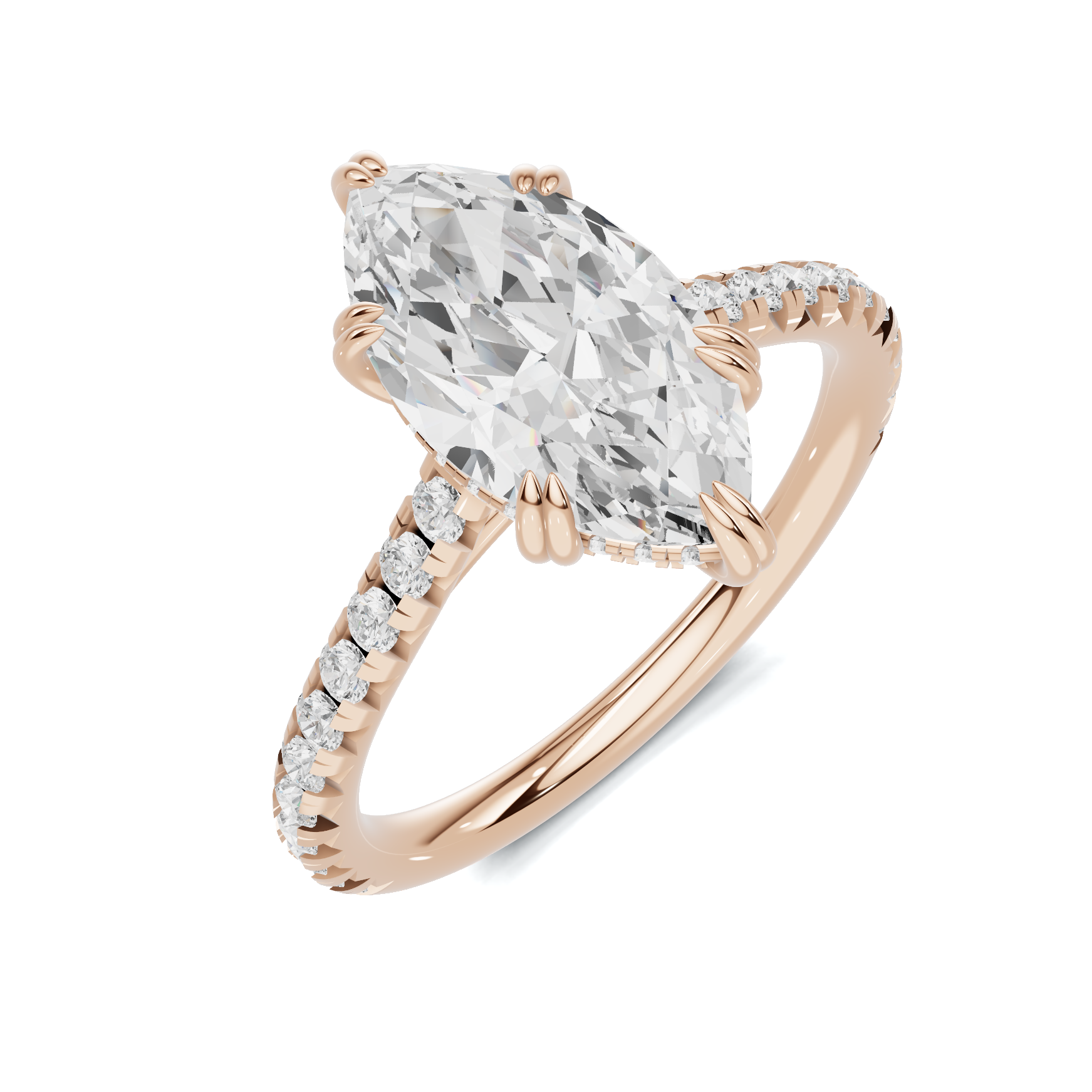 Marquise Pave Accented Ring
