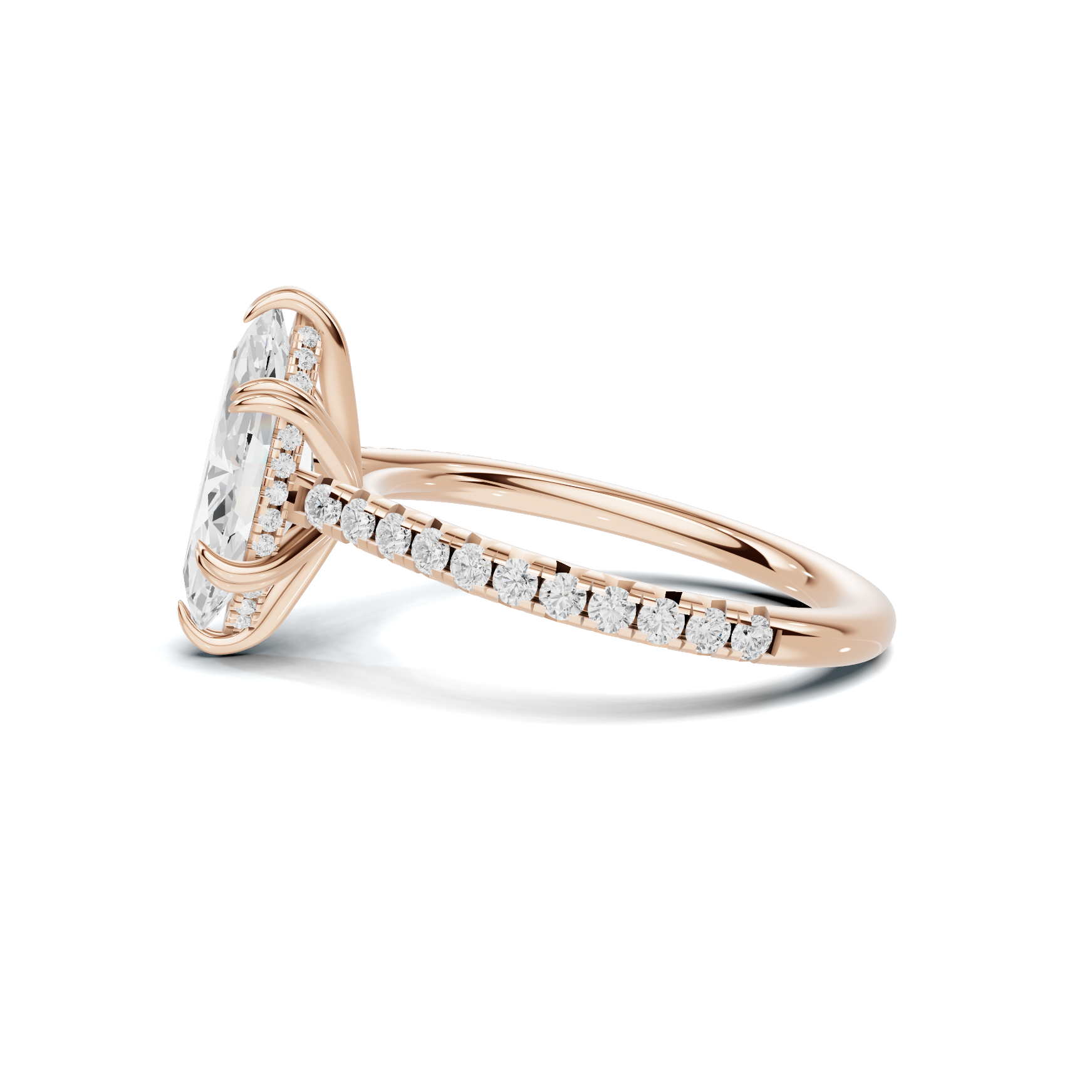 Marquise Pave Accented Ring