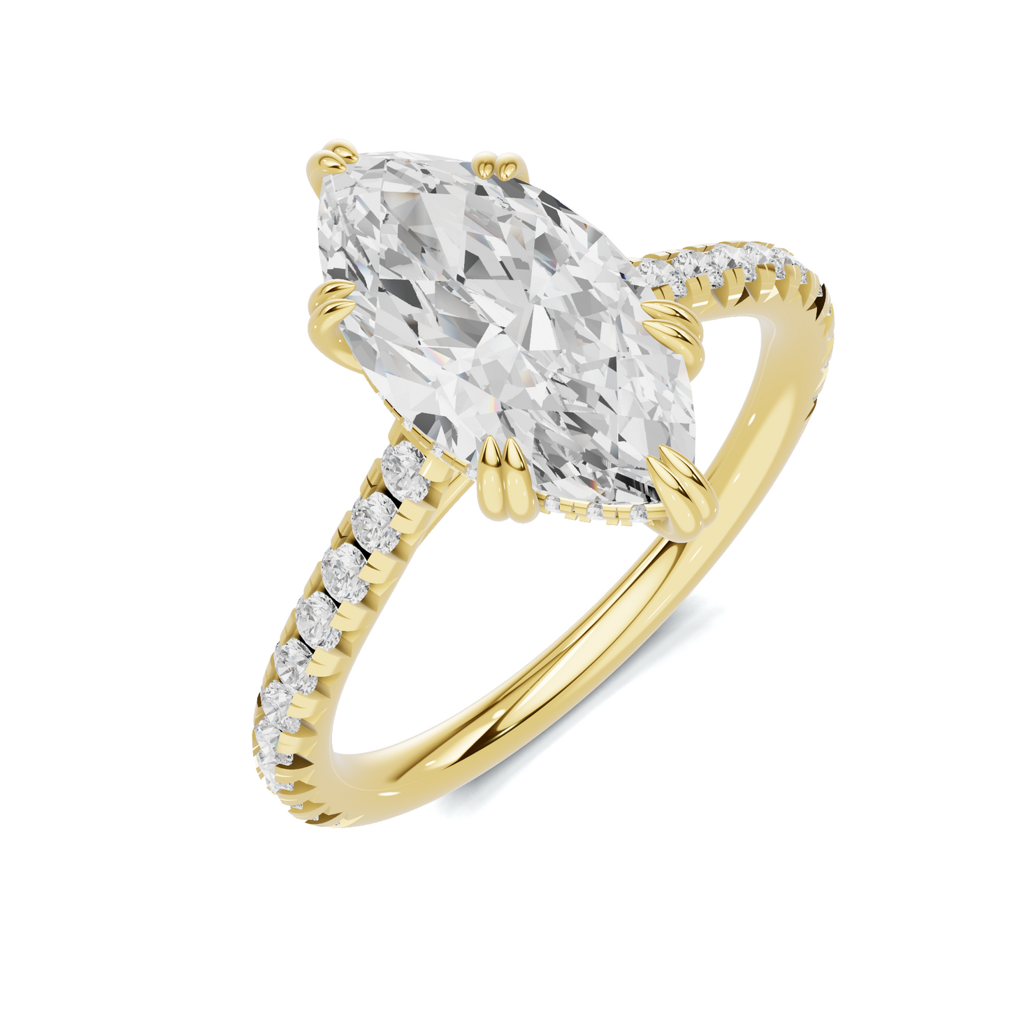 Marquise Pave Accented Ring