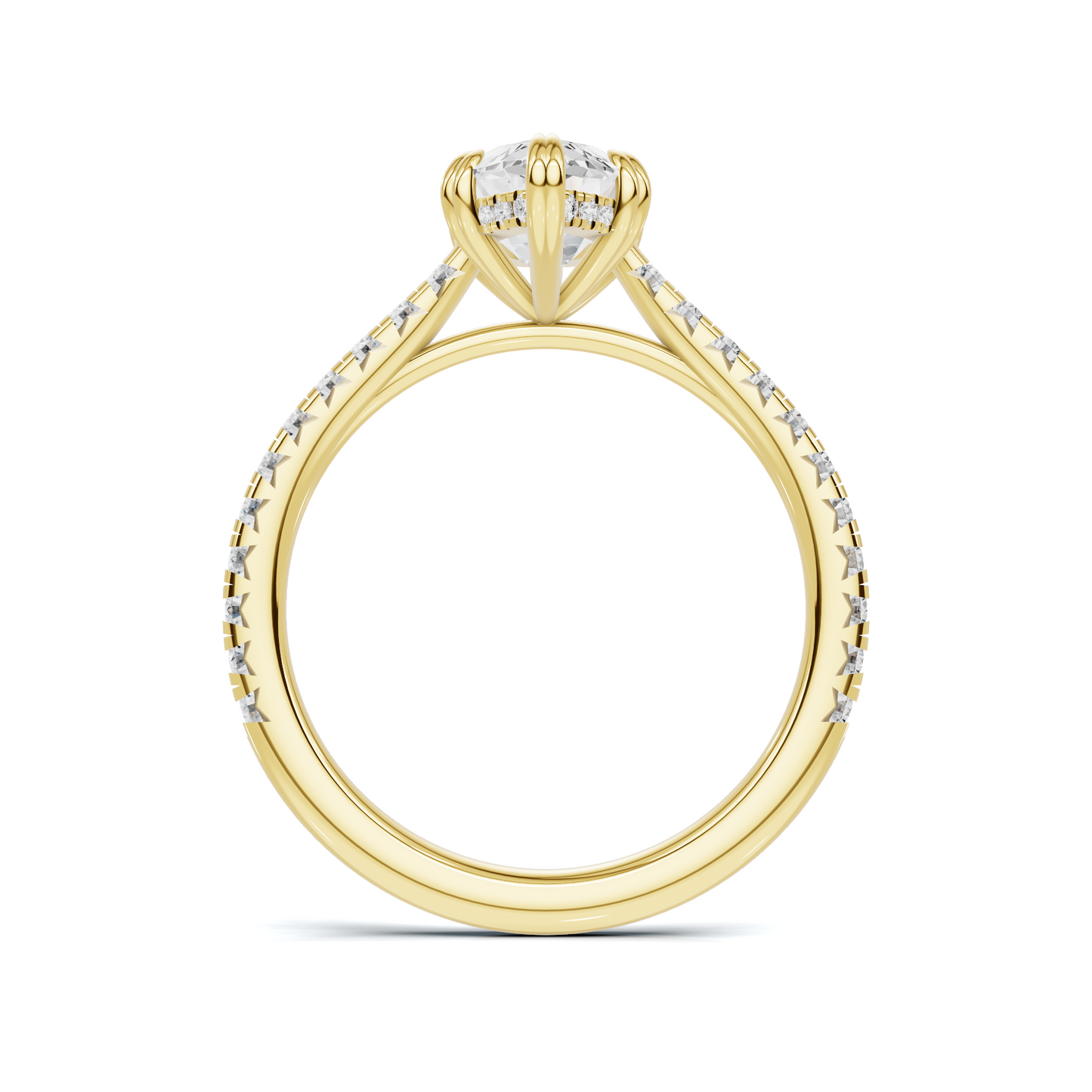 Marquise Pave Accented Ring