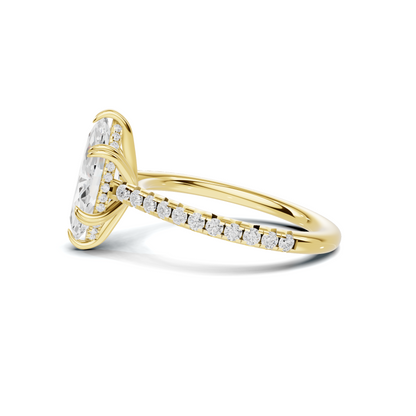 Marquise Pave Accented Ring