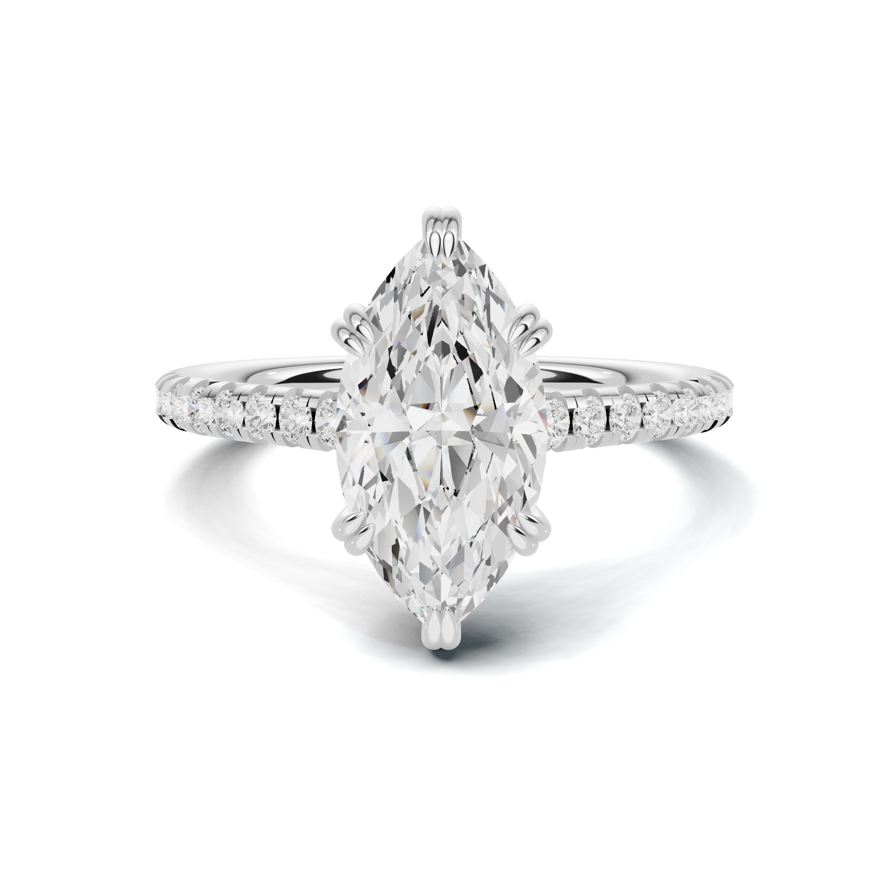 Marquise Pave Accented Ring