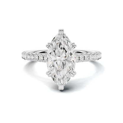 Marquise Pave Accented Ring