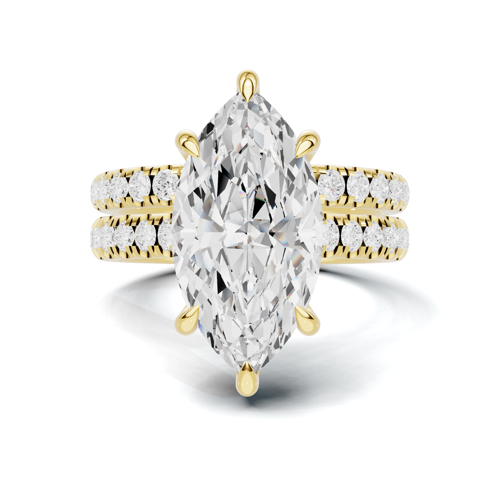 Marquise Pave Bridal Ring