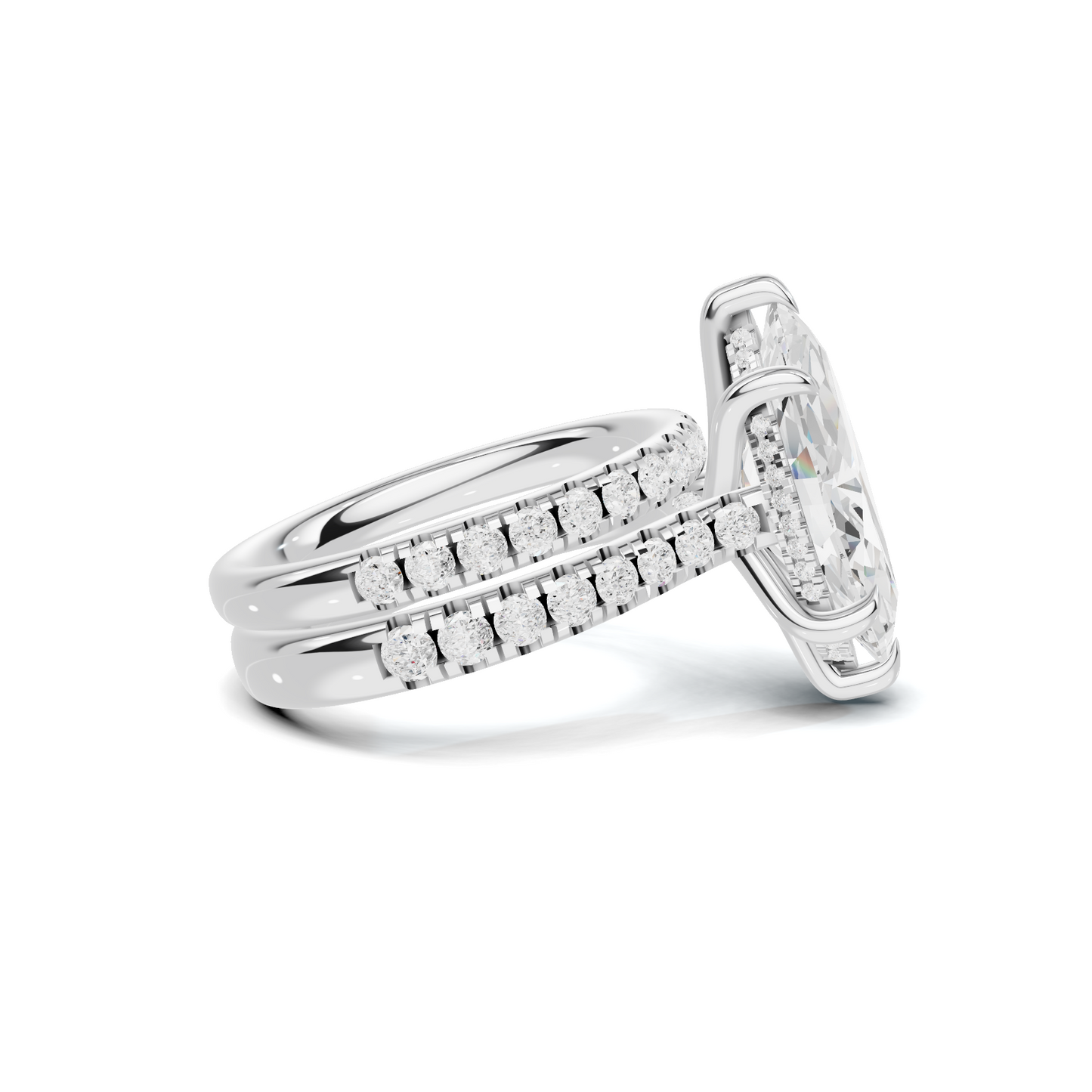 Marquise Pave Bridal Ring
