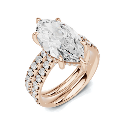 Marquise Pave Bridal Ring